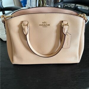 Coach Sage Carryall Nude Pink Crossgrain Leather Satchel Bag F28976 NWT